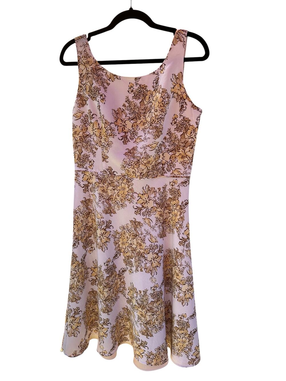 LOFT Ann Taylor Linen Blend Floral Dress – Women's Size 6